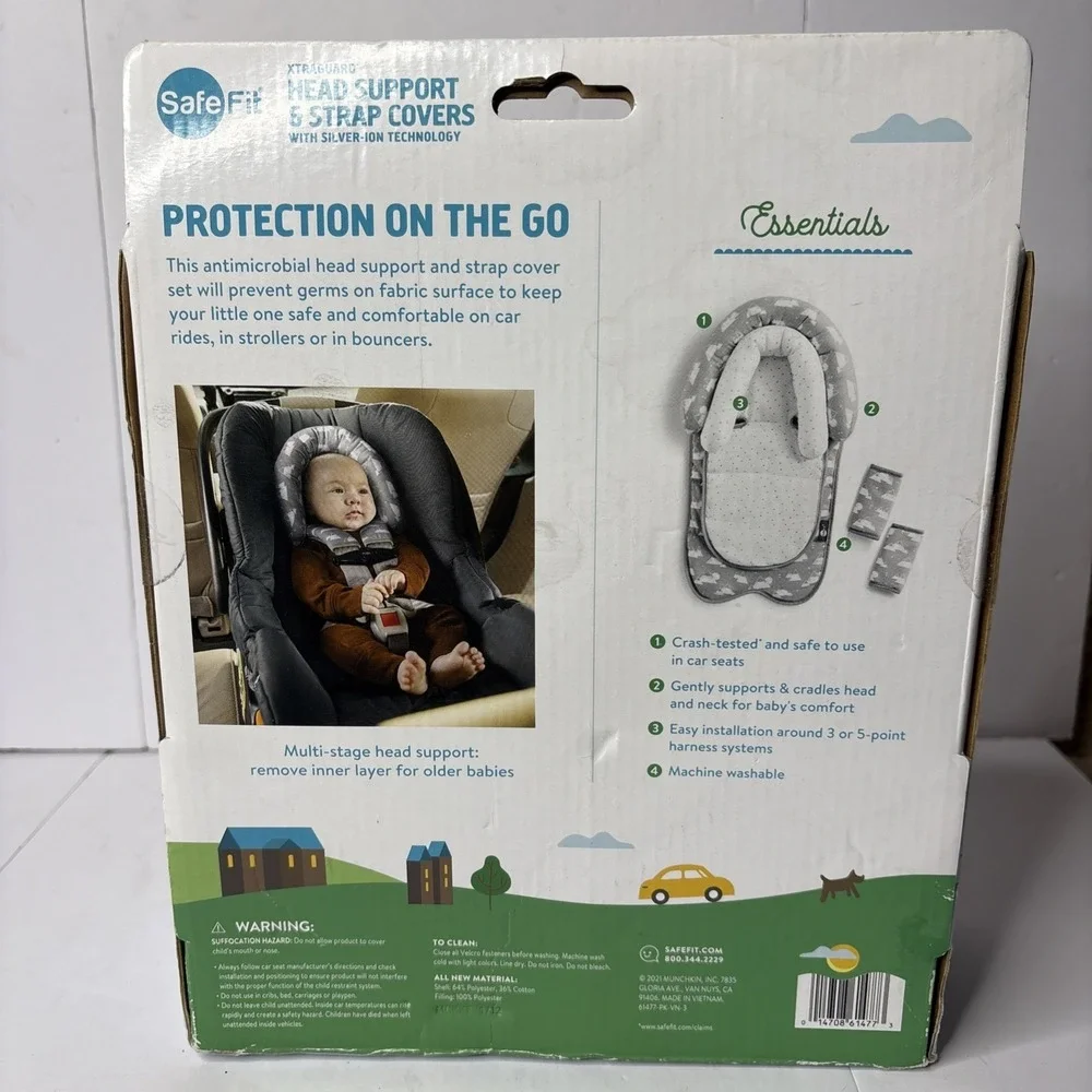 NEW - XtraGuard™ Head Support & Strap Covers – Comfort & Protection for Newborns